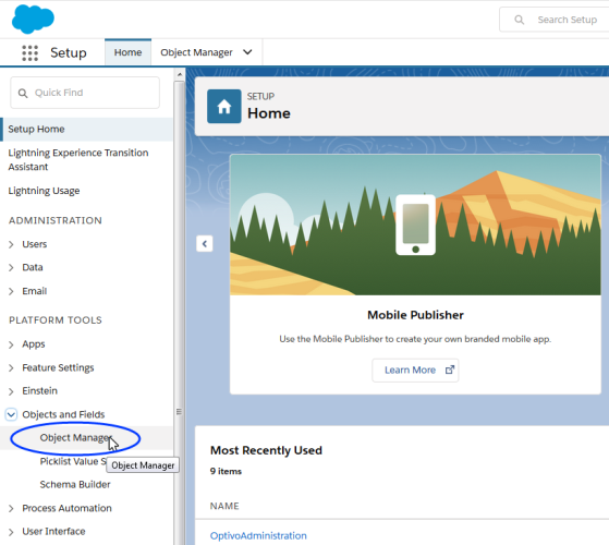 Image: Object Manager