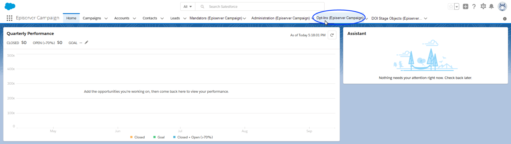 Image: Opt-ins (Episerver Campaign)