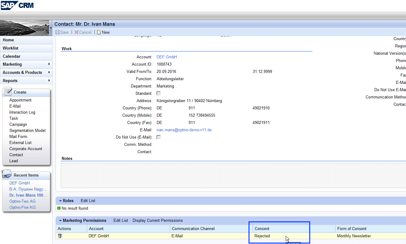 Image: Contact details