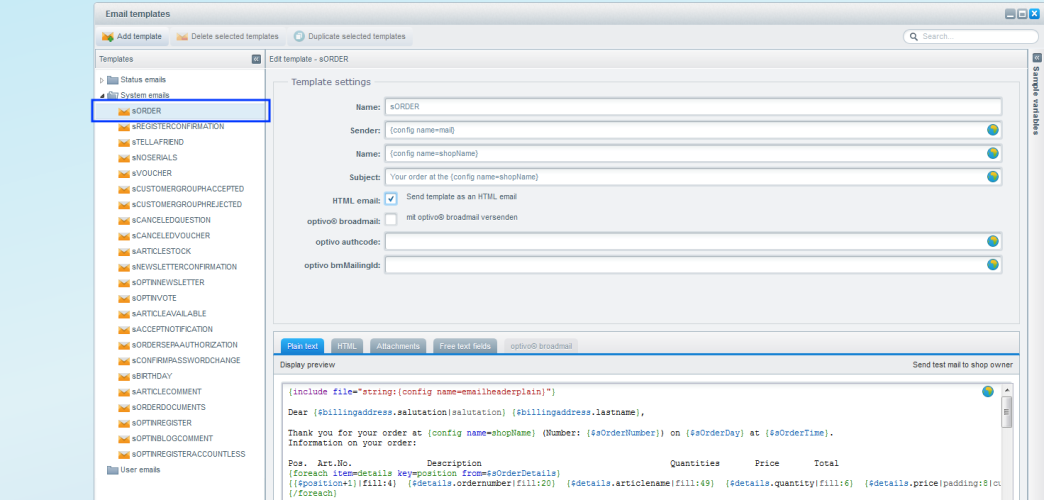 Image: Select template