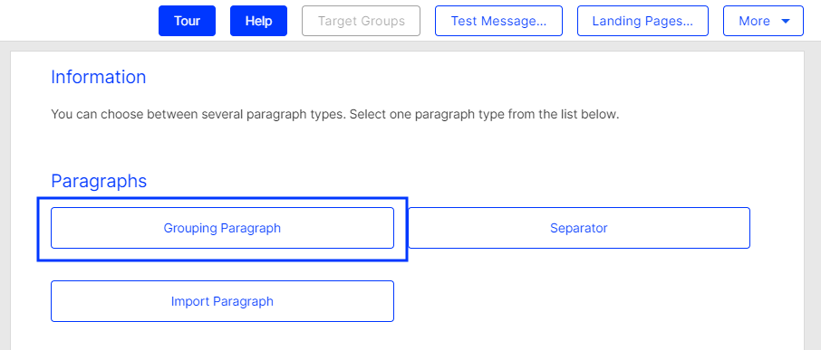Image: Grouping paragraph