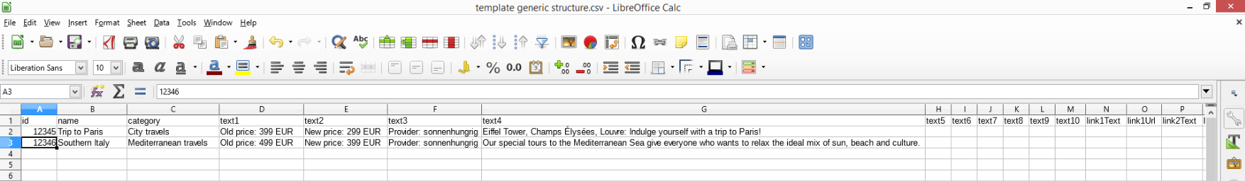 Image: Entering more product data