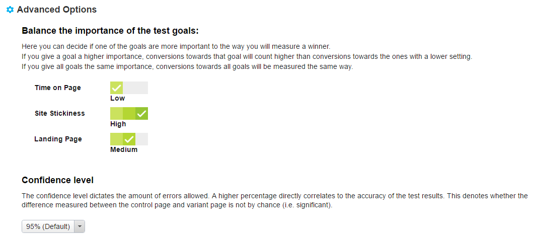A/B test screen part 3