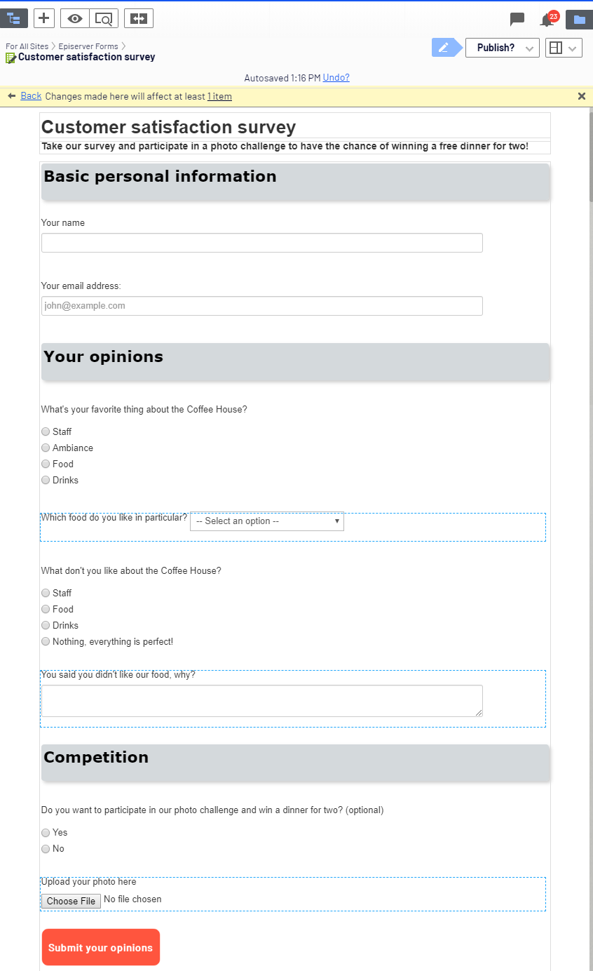 Form preview