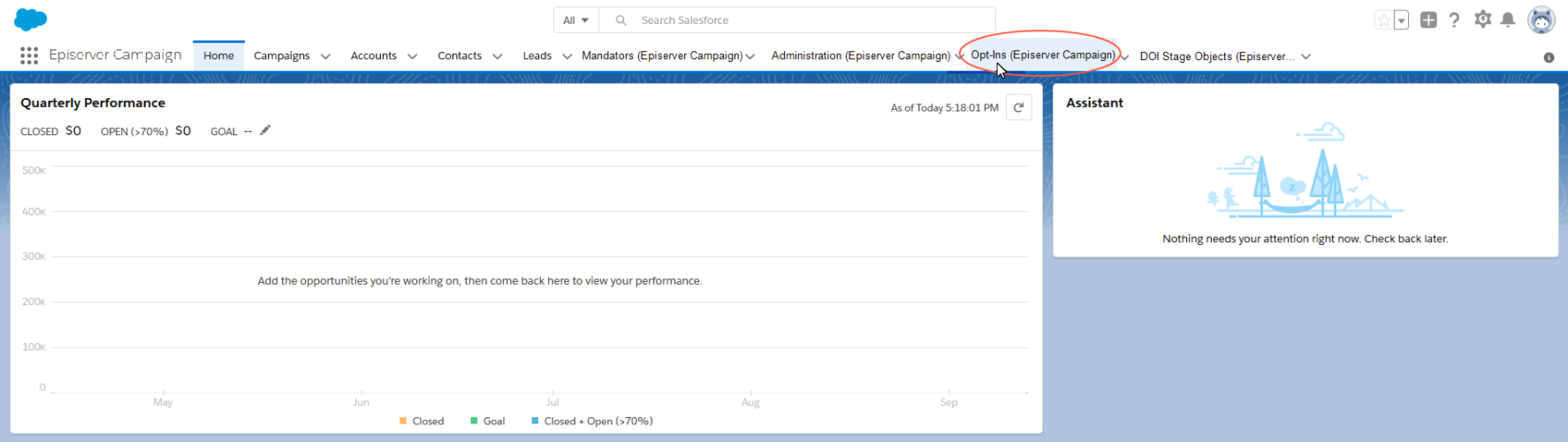 Bild: Opt-ins (Episerver Campaign)