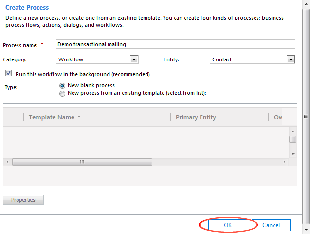 Bild: Prozess erstellen