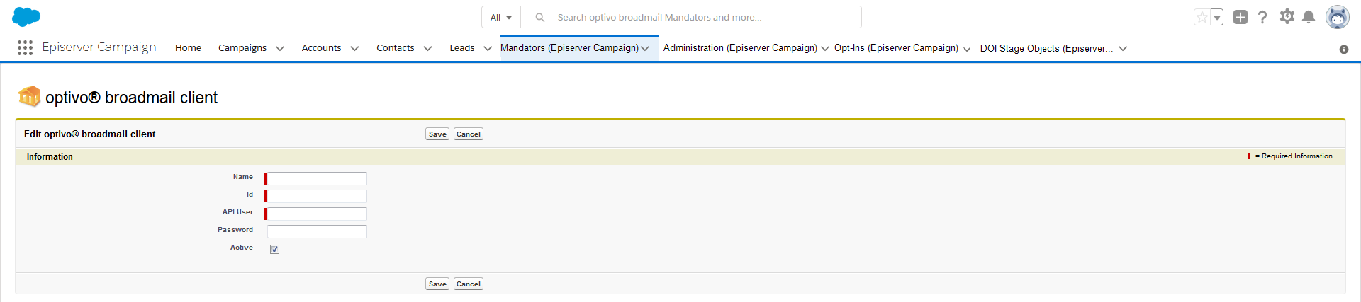 Bild: Episerver Campaign Mandant