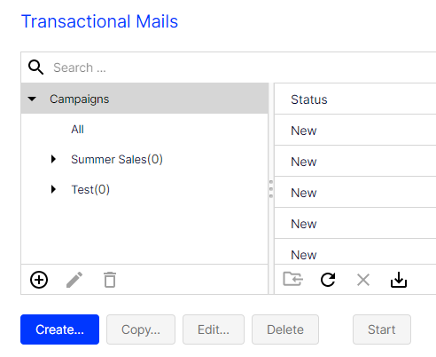 Bild: Transaktions-Mail erstellen
