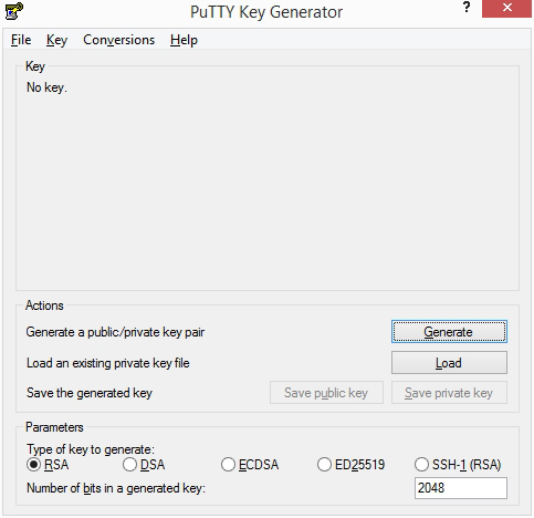 Bild: PuTTY&nbsp;Key Generator