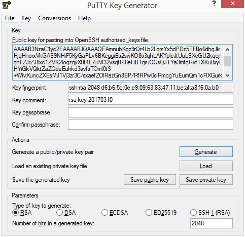 Bild: PuTTY&nbsp;Schlüssel