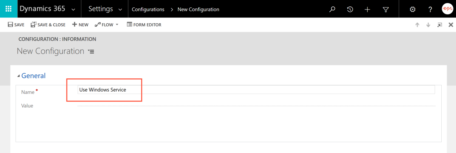 Bild: Namen eingeben