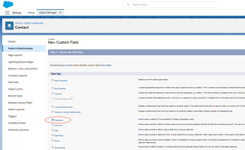 Bild: Kontrollkästchen