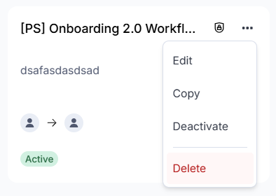 More menu showing Edit and Delete options