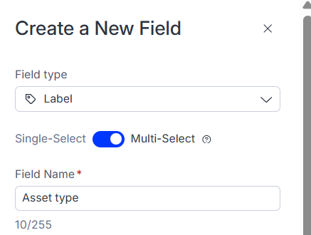 Single-Select and Multi-Select options