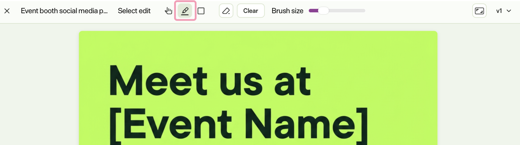 Screenshot of the image editor with Draw highlighted.