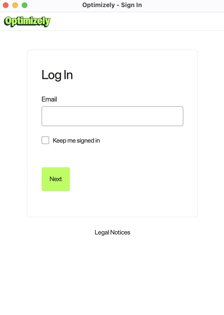 screenshot of the Opti ID login page where credentials are entered