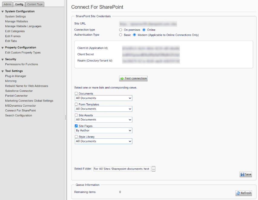 Connect for SharePoint 2022