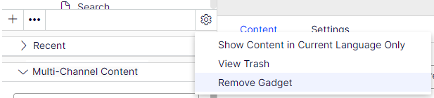 Remove gadget